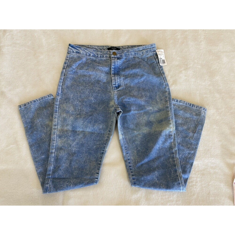NWT Forever 21 Light Denim High Waist Skinny Jeans SZ L